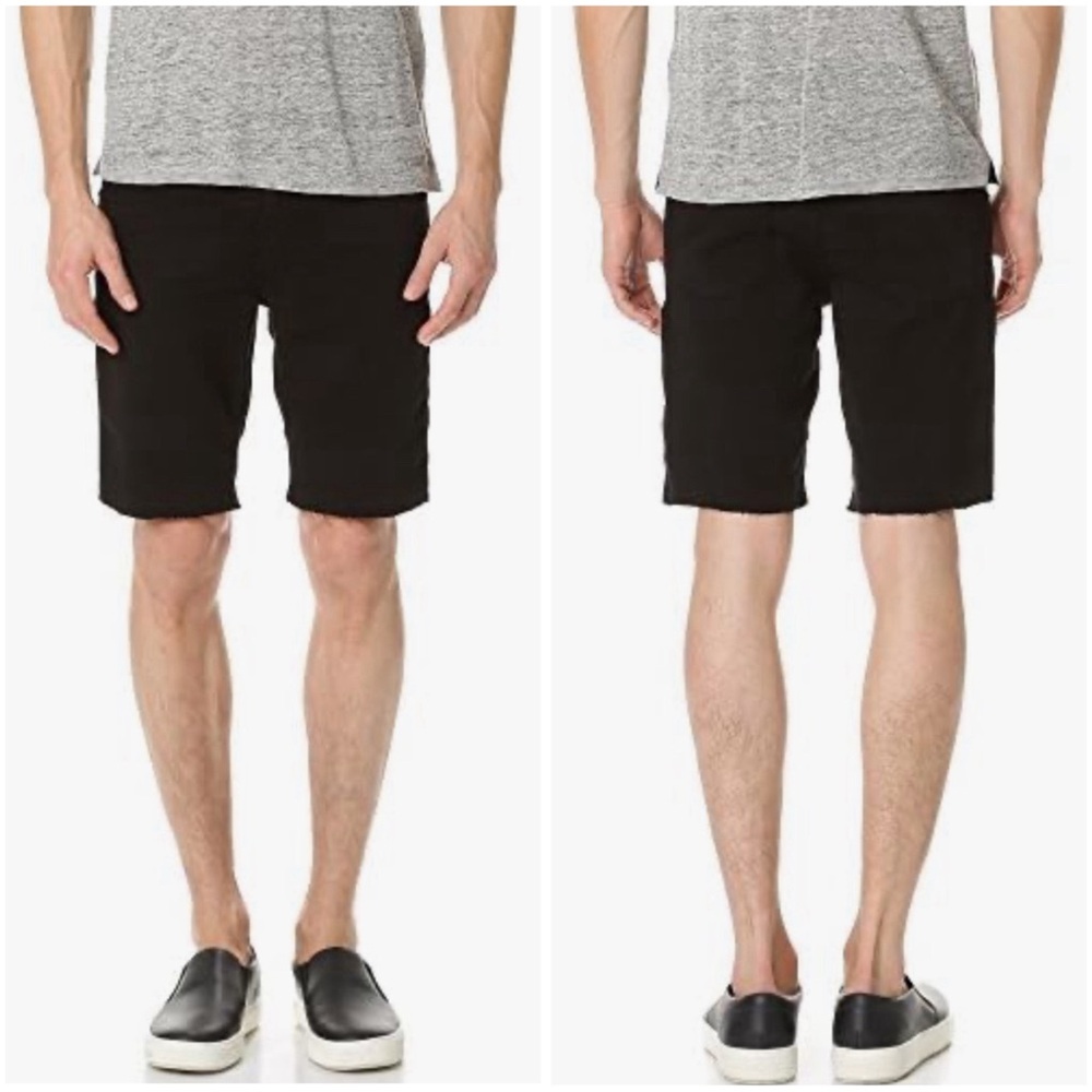 J Brand Tyler Cut Off Shorts Black Size 33 Waist
